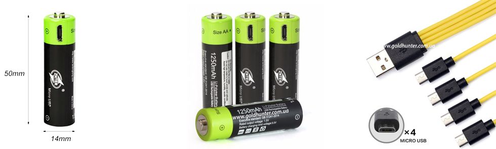 Аккумулятор Znter AA 1.5v 1250mAh