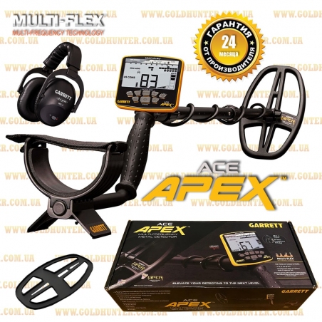 Металлоискатель Garrett ACE APEX + Наушники MS-3