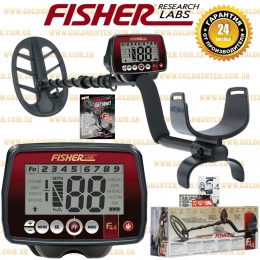 Металлоискатель Fisher F44 + DD катушка 
