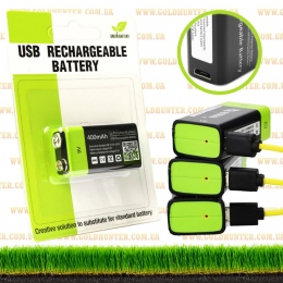 USB Аккумулятор для пинпоинтера ZNTER S19 9V 400mAh 